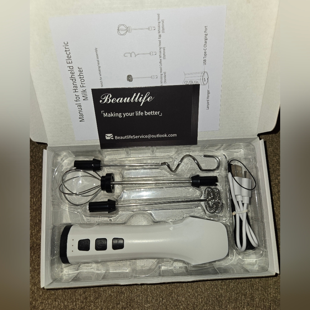 Handheld Electric Milk Frother - Picture 2 of 2